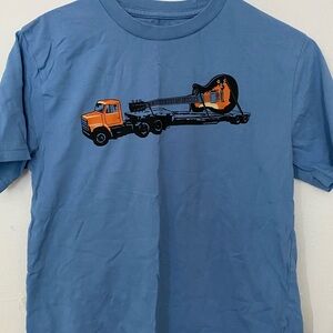 Dogwood Blue T with flatbed truck carrying huge guitar size 8 Like new
